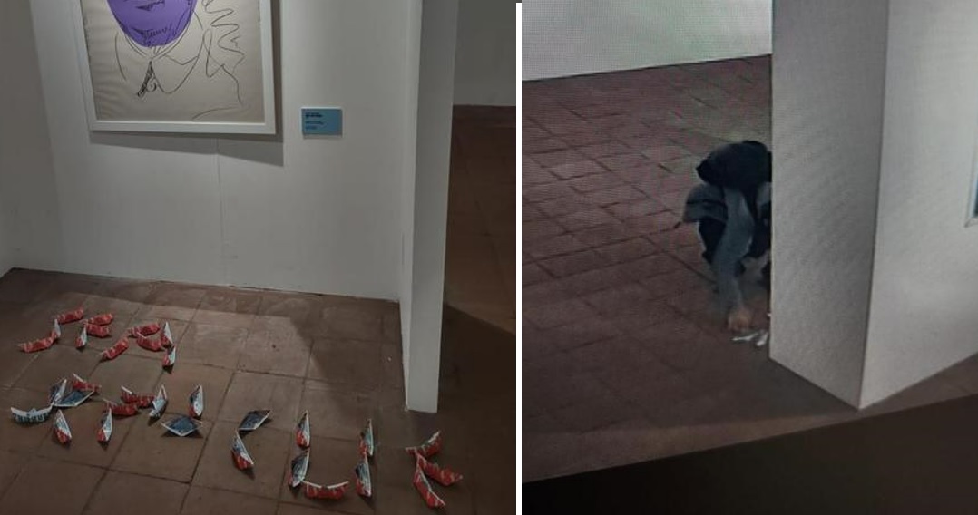 Catania, spuntano 31 barchette di carta nella mostra Warhol Bansky