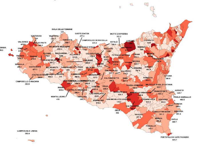 Sicilia zona arancione a fine gennaio ma già 156 comuni a rischio, ecco quali
