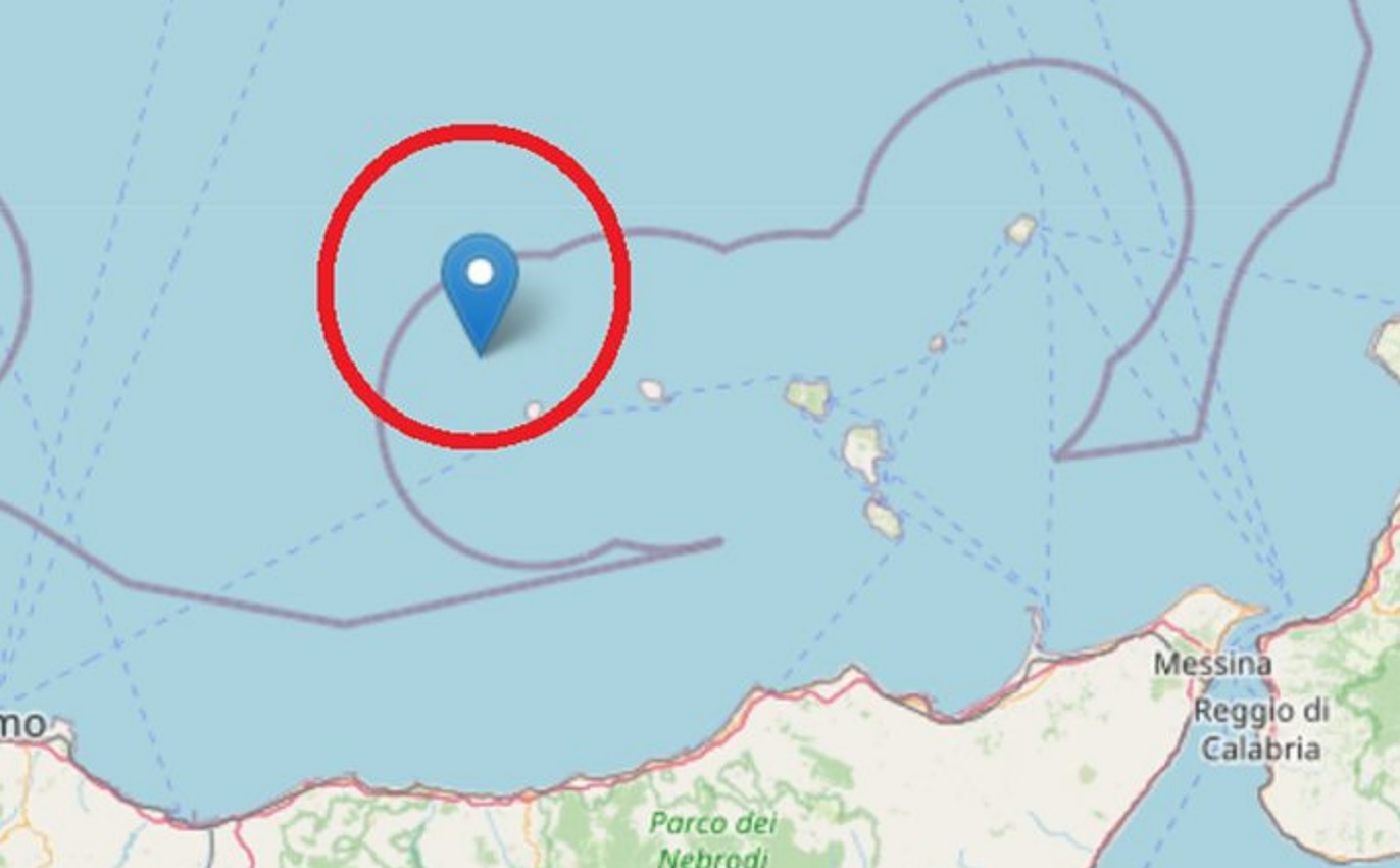 Eolie, terremoto al largo di Alicudi, scossa di magnitudo 3.4