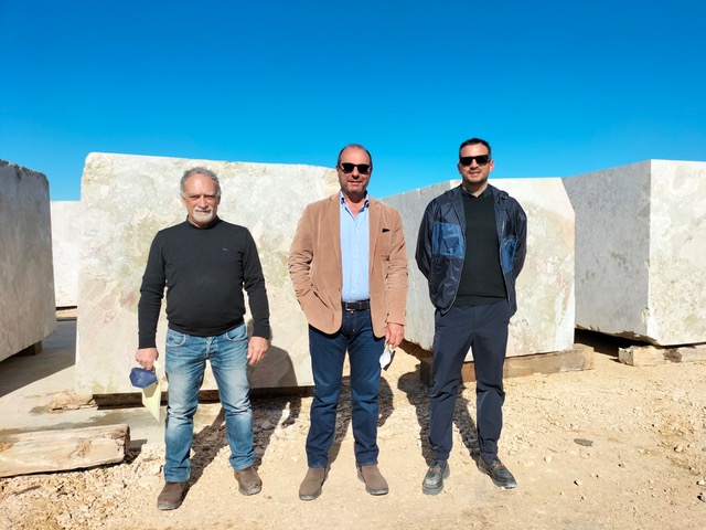 Sicindustria e Regione in visita alle cave di marmo di Custonaci