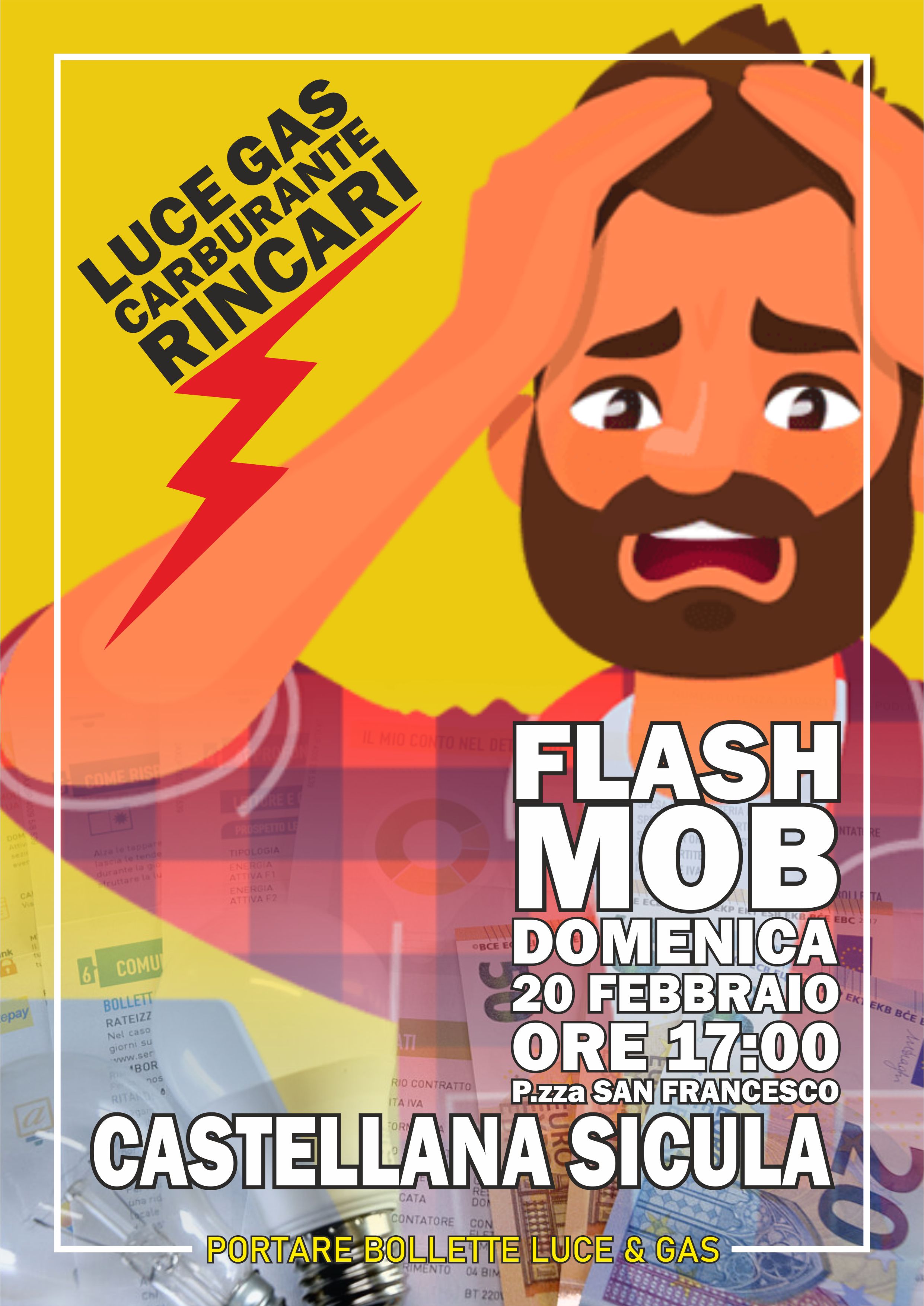 Caro bollette, flash mob a Castellana: “Nelle aree interne difficile viverci”