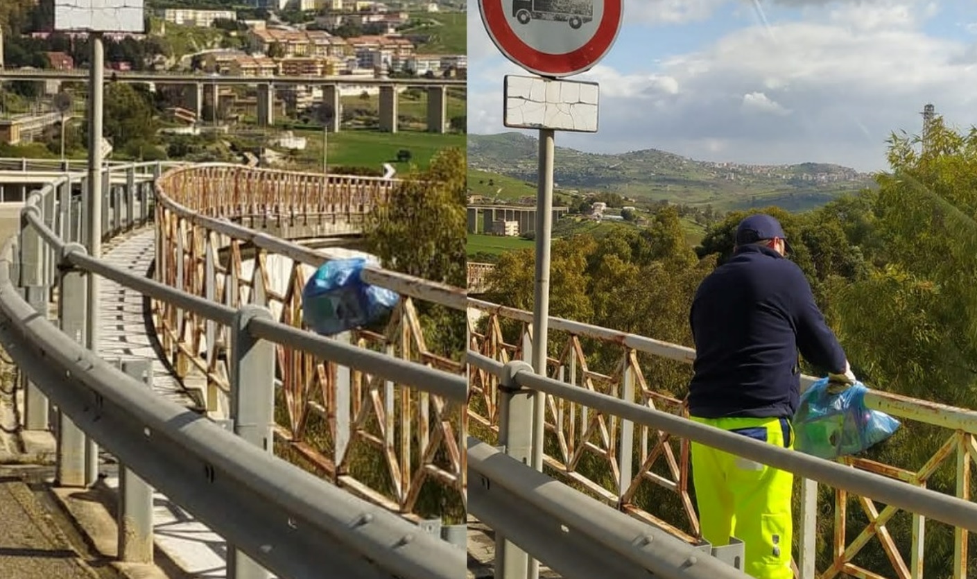 Agrigento, abbandono “selvaggio” dei rifiuti, la foto simbolo