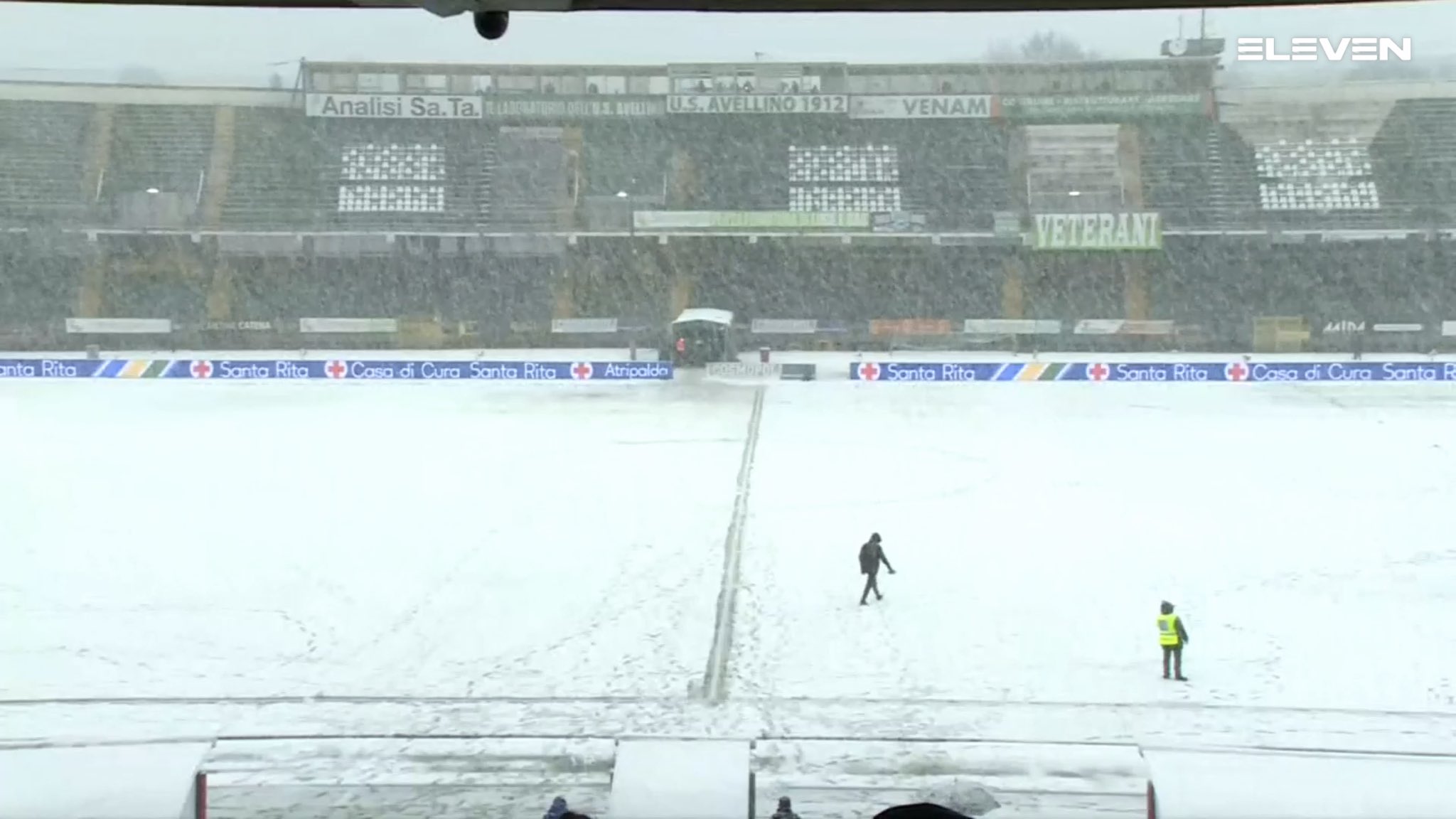 Serie C, troppa neve sul Partenio, rinviata Avellino-Catania