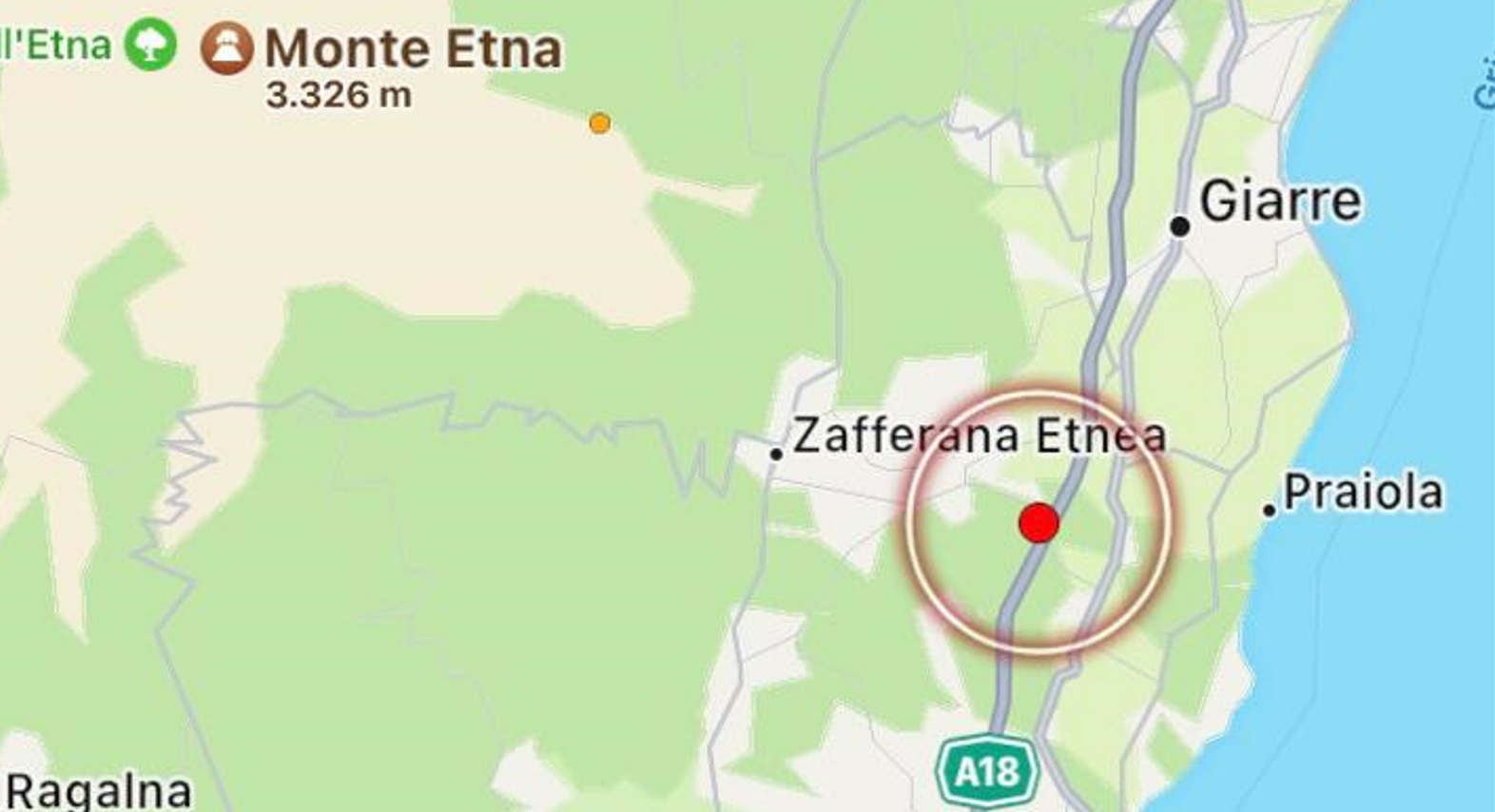 Terremoto sveglia Catania, scossa di magnitudo 3.3 su versante Est dell’Etna
