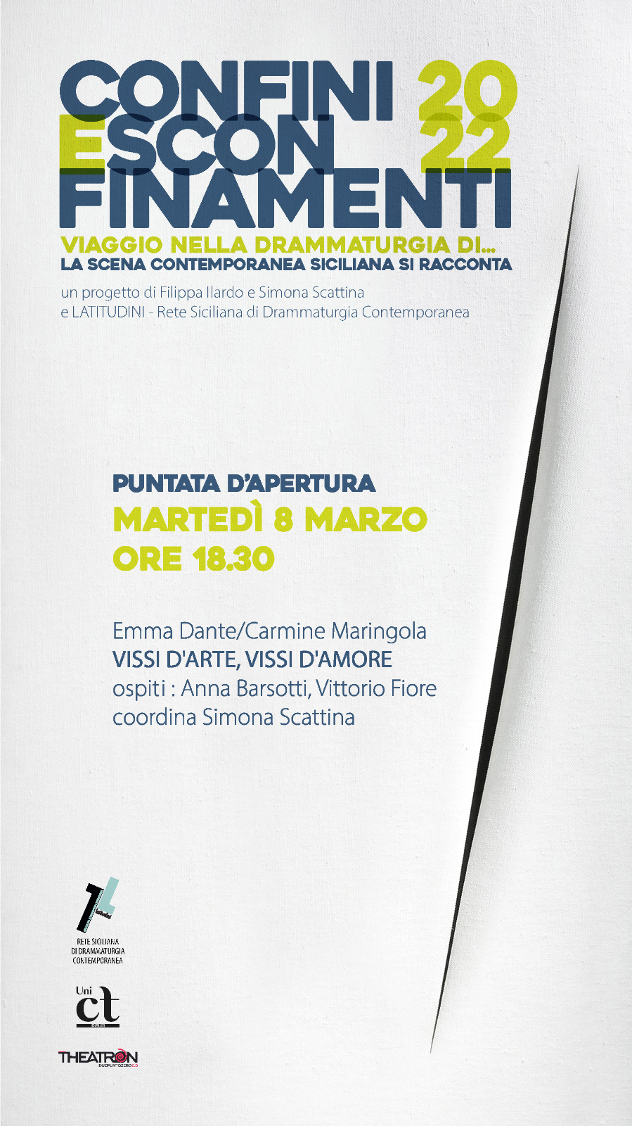 Emma Dante martedì 8 marzo inaugura “Confini e Sconfinamenti”
