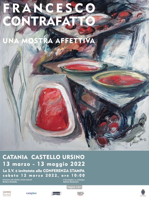 Castello Ursino, dal 13 marzo “Francesco Contraffatto, una mostra affettiva”