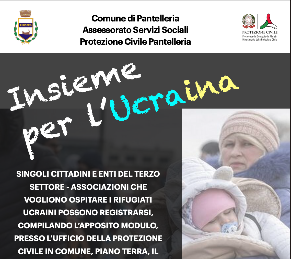 Pantelleria si organizza per ospitare i rifugiati ucraini