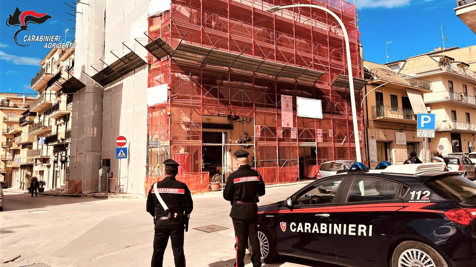 Canicattì, cantiere edile sospeso per irregolarità, due denunciati