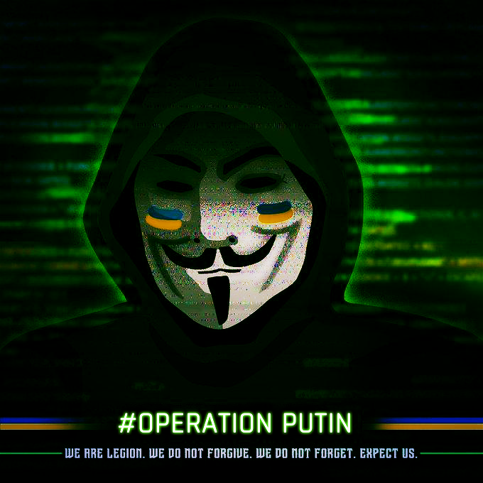 Guerra in Ucraina, Anonymous lancia video messaggio a russi, “Rovesciate Putin”