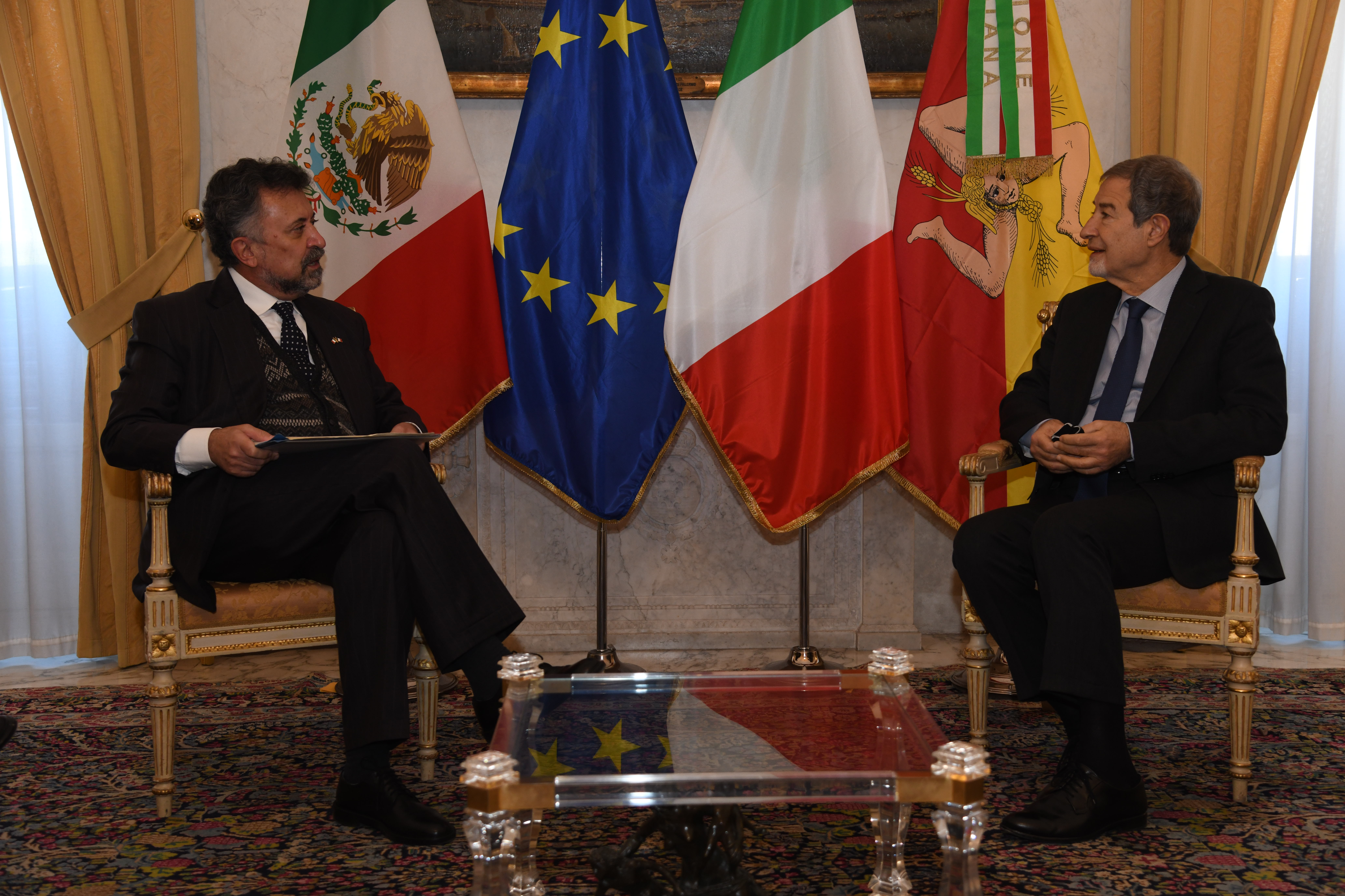 Regione, Musumeci riceve l’ambasciatore del Messico