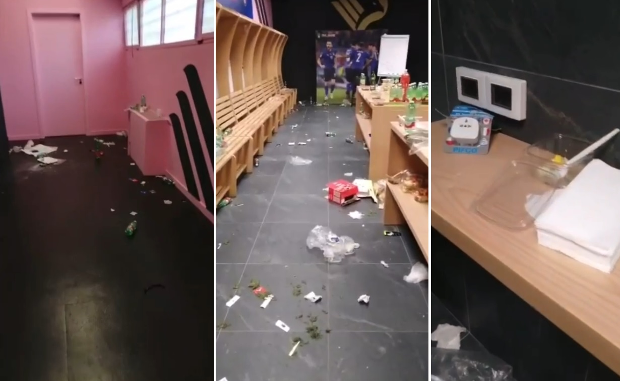 Palermo, Stadio Barbera, dopo la sconfitta la Nazionale lascia il caos nello spogliatoio – Video