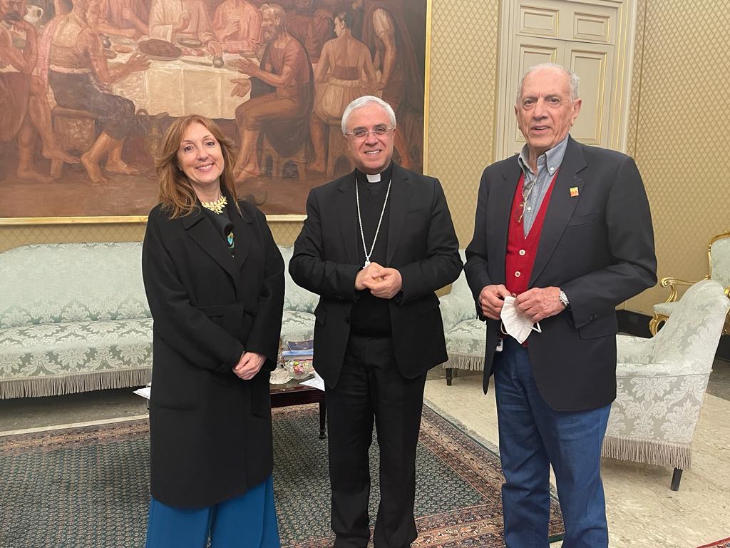 Direttore e vicedirettore del QdS ricevuti dall’arcivescovo Renna