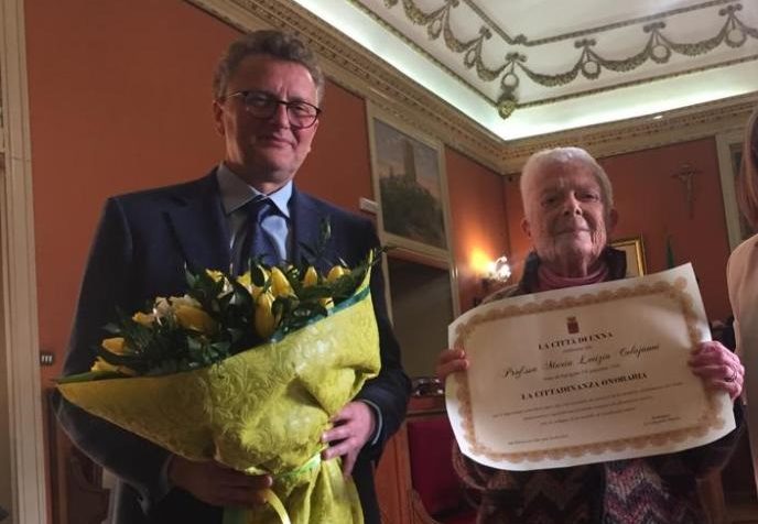 Enna, conferita la cittadinanza onoraria a Maria Letizia Colajanni