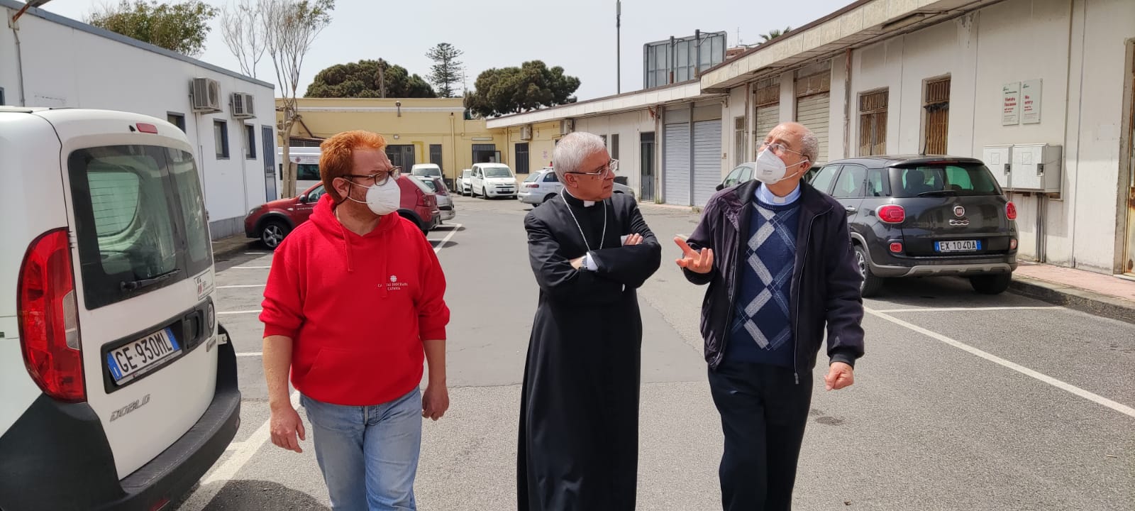 Pasqua, stamattina visita dell’Arcivescovo Renna all’Help Center della Caritas