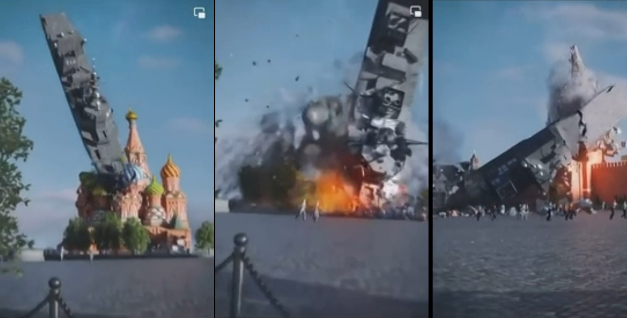 Guerra in Ucraina, la nave Moskva precipita sul Cremlino – il Video