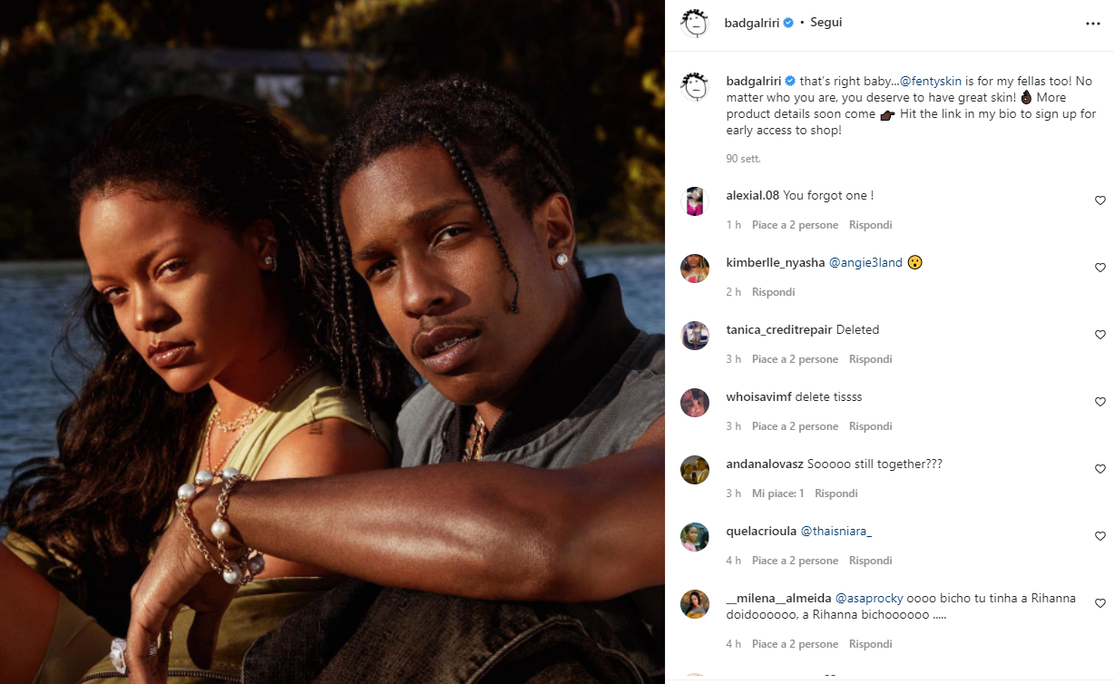 Tra Rihanna e A$AP Rocky è rottura, lui l’avrebbe tradita: ecco con chi