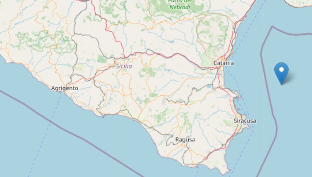 Terremoto nella notte tra Catania e Siracusa: registrata una scossa di magnitudo 4.2