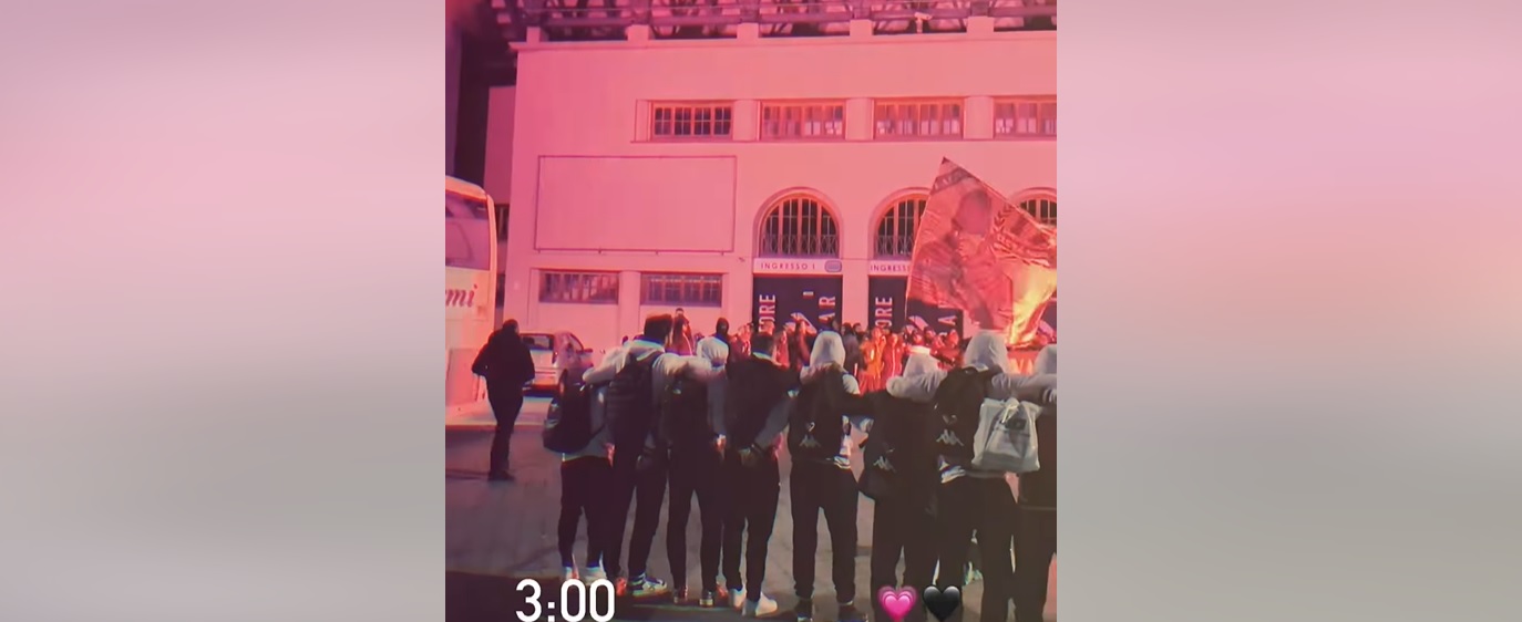 Palermo Calcio, l’accoglienza dei tifosi allo stadio “Barbera” è da urlo
