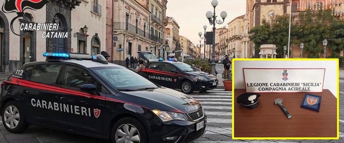 Acireale, uomo aggredisce signora con mazzola da muratore e la deruba