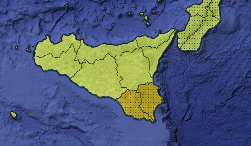 Meteo Sicilia domani, domenica allerta arancione