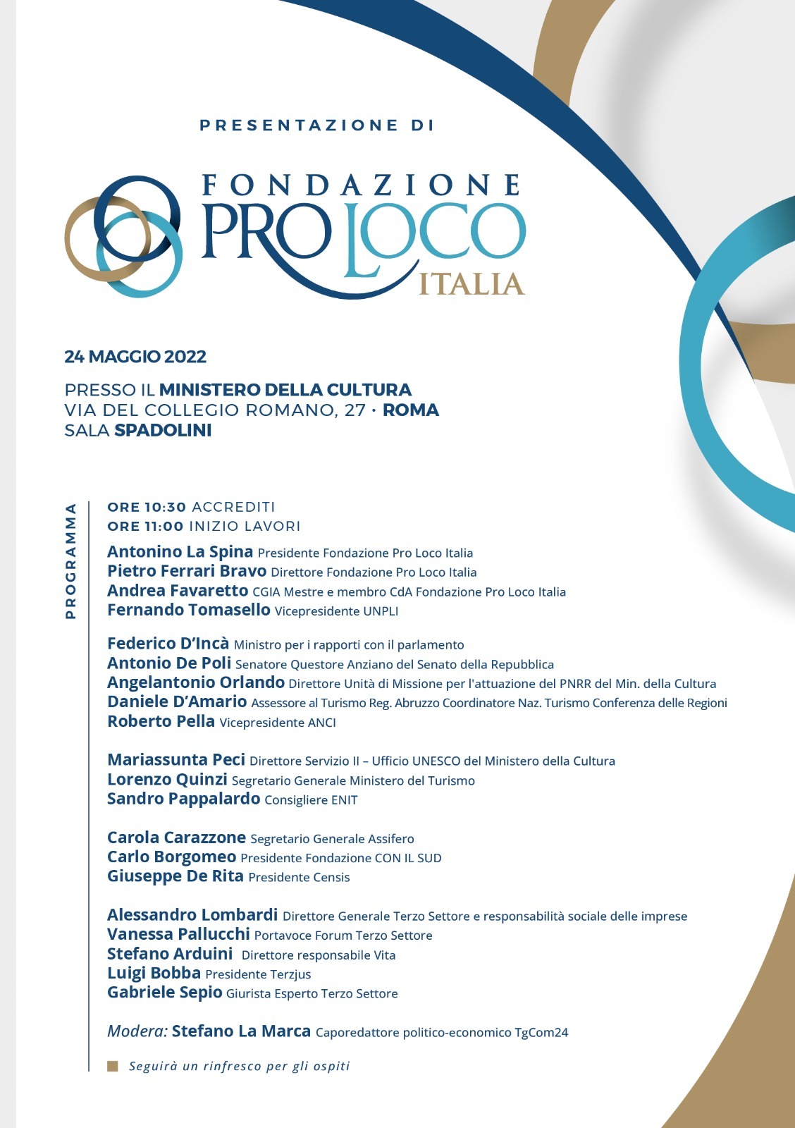 Al Ministero della Cultura la presentazione della Fondazione Pro Loco Italia