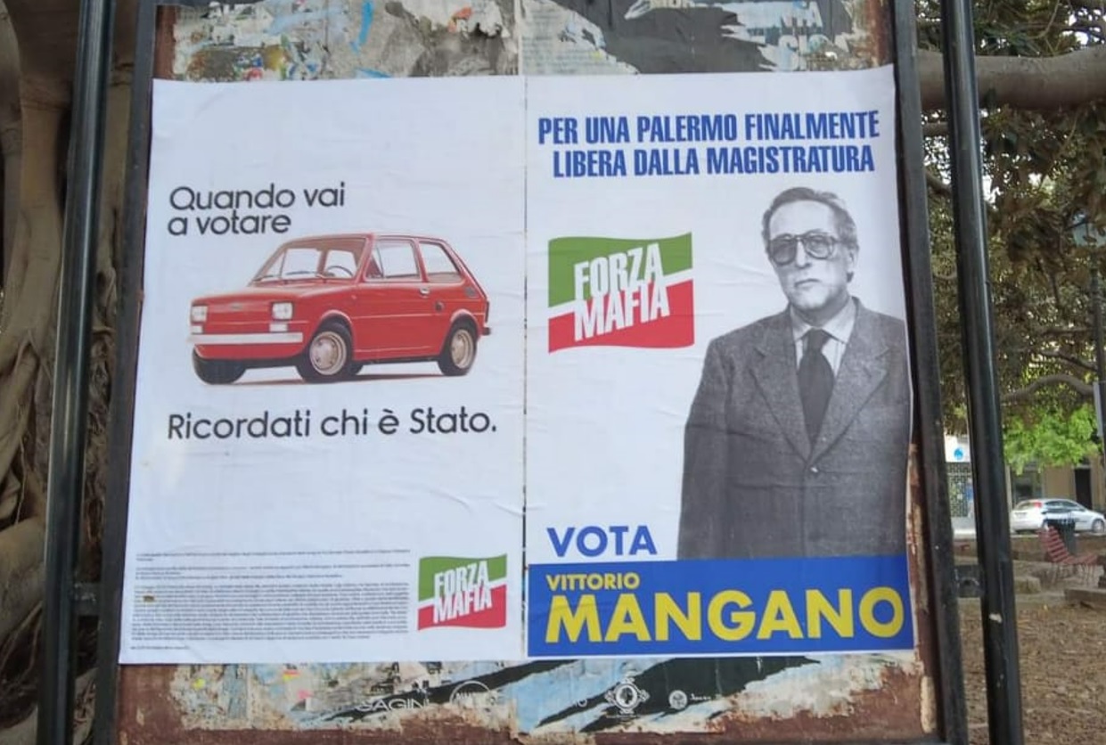 Stragi di mafia e amministrative: a Palermo nuovi manifesti shock