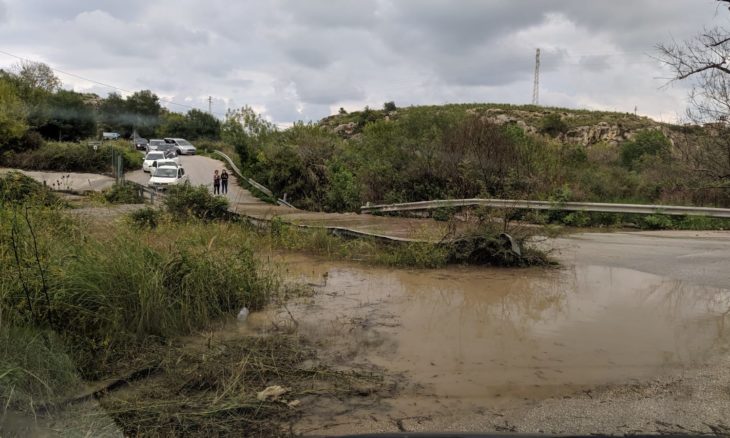 Augusta, un ponte sul torrente Porcaria