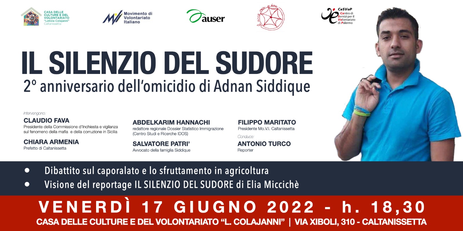 “Il silenzio del sudore”, un incontro e un reportage per parlare del dramma del caporalato a Caltanissetta