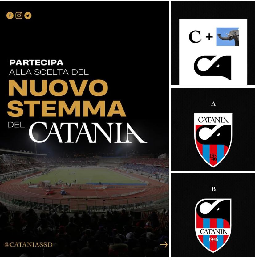 Calcio, Catania SSD, il logo lo scelgono i tifosi: come partecipare al sondaggio