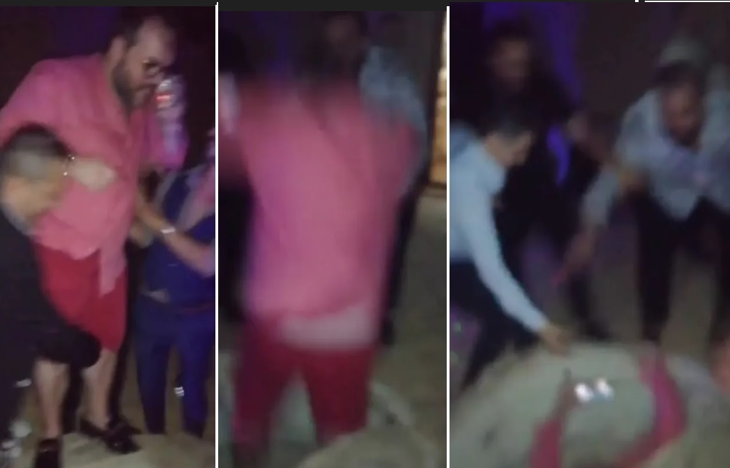 La drammatica sequenza della caduta di Antonio Andriani nel pozzo