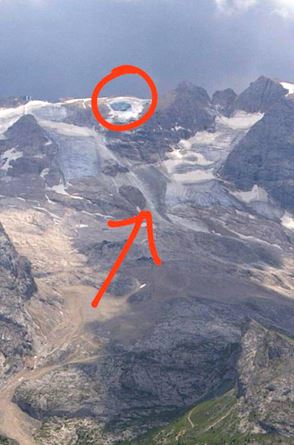 Marmolata, il tragico bilancio: almeno 20 morti – Le foto del dramma