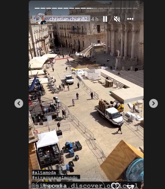 Siracusa, Evento Dolce & Gabbana: prove generali in piazza Duomo e Marzamemi