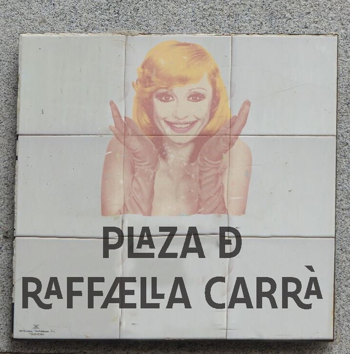 A Madrid intitolata una piazza a Raffaella Carrà, le foto della festa