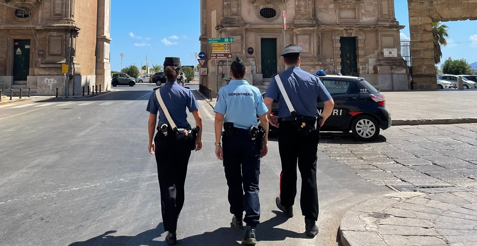 Carabinieri, gendarmi francesi e guardie portoghesi a presidio di Palermo