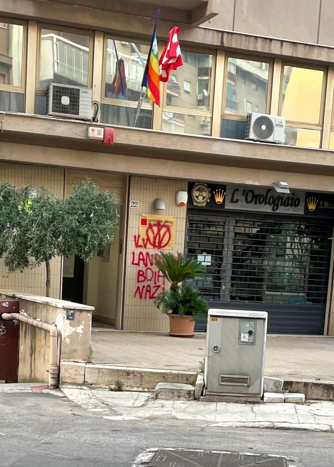 Palermo, nuovo atto vandalico contro la Cgil