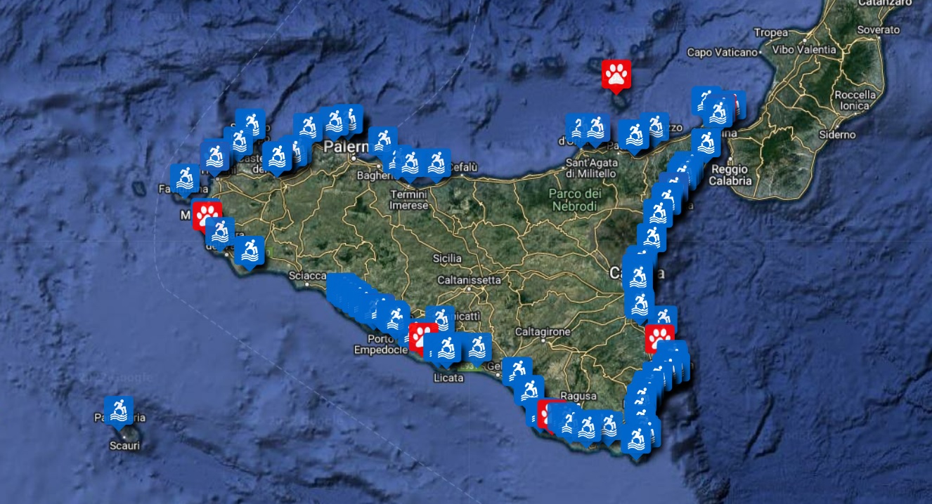 Vacanze sicure in Sicilia: dove sono le spiagge e i lidi accessibili per i disabili, la Mappa
