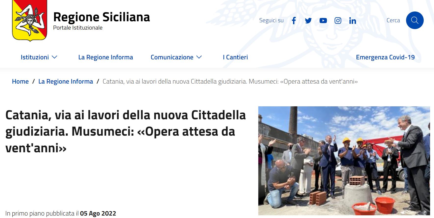 Galleria foto '“Violazione par condicio”, scatta l’esposto di CbC sul caso Cittadella giudiziaria' - foto 2