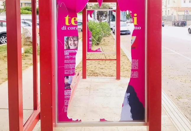 Danneggiata area contro violenza donne a Palermo, è il terzo raid in pochi mesi