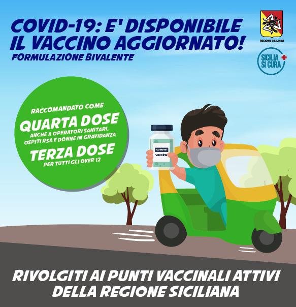 Covid, in Sicilia al via da domani le dosi booster dei vaccini bivalenti