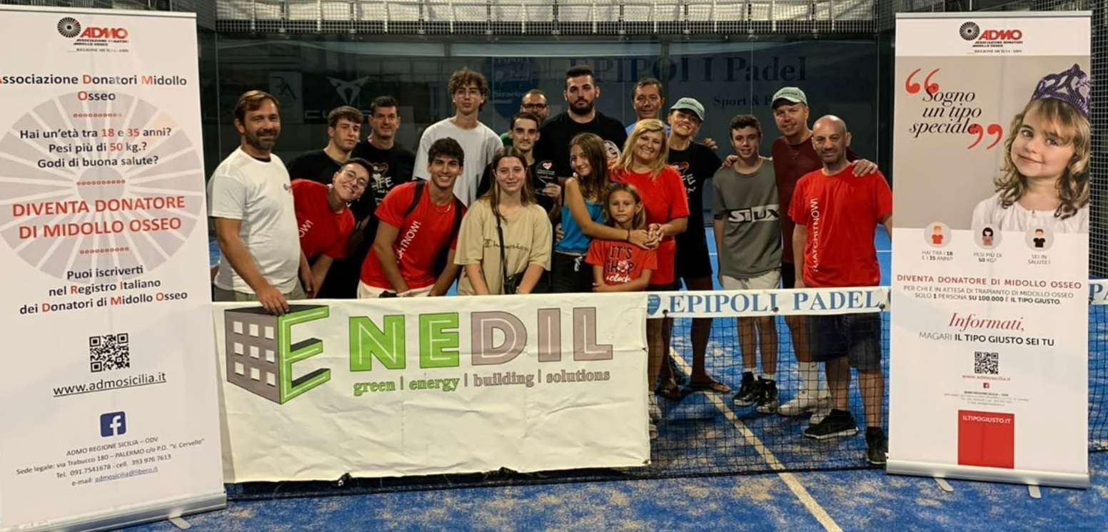 Siracusa, un torneo di padel per la donazione del midollo osseo