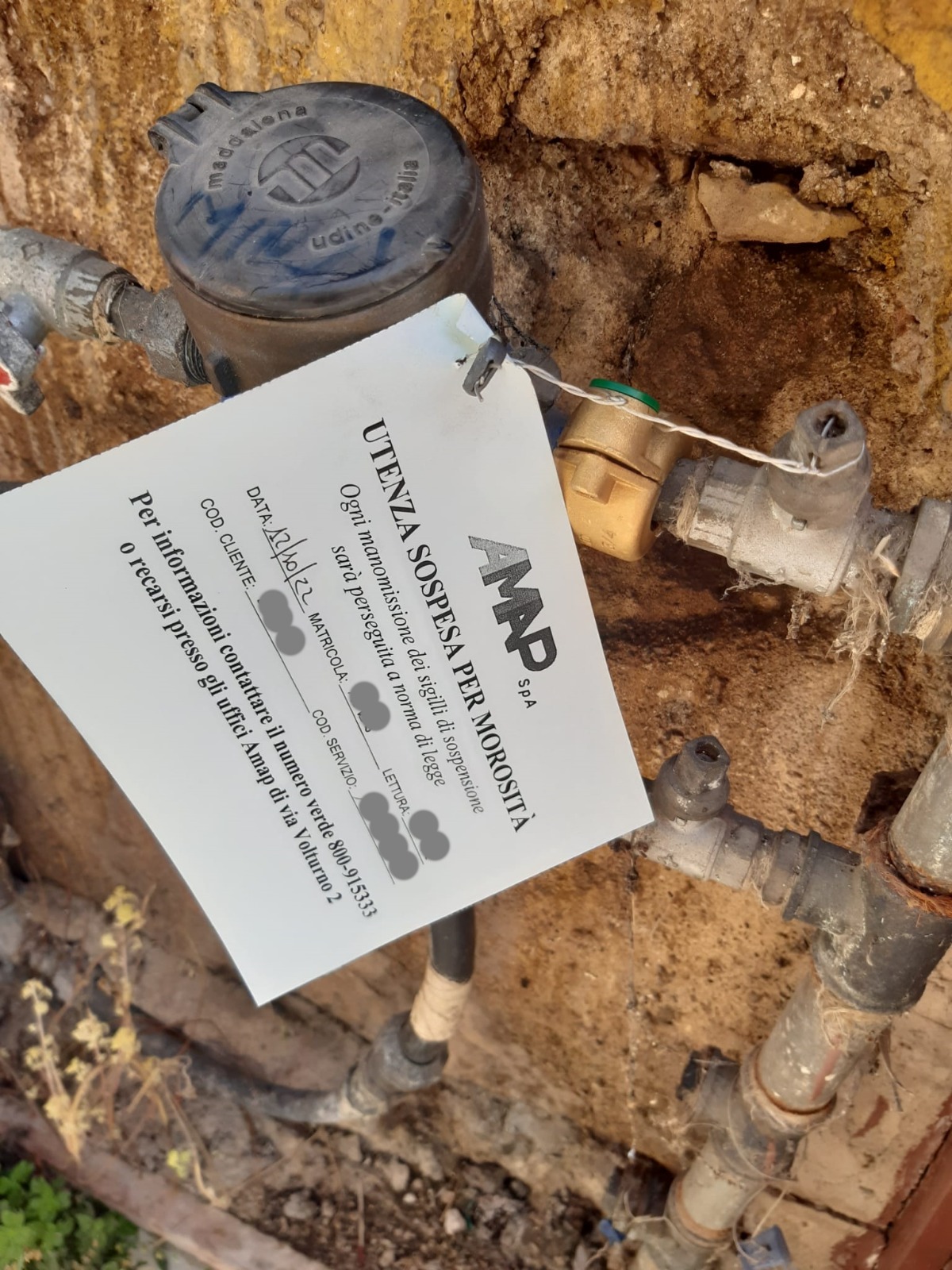 Amap inizia i distacchi a Palermo: 100 sospensioni nei prossimi 15 giorni