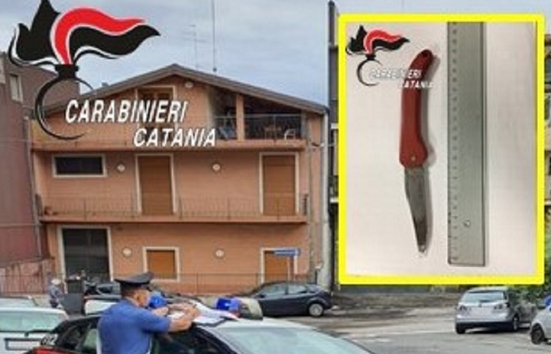 Rapina “terrificante” nel Catanese, minacciato con il coltello per un portafogli: un arresto