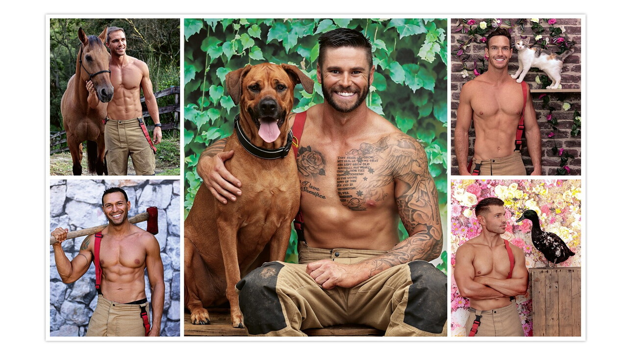 Sexy calendario dei vigili del fuoco australiani con teneri animali: in vendita a scopo benefico Sexy calendario dei vigili del fuoco australiani con teneri animali: in vendita a scopo benefico