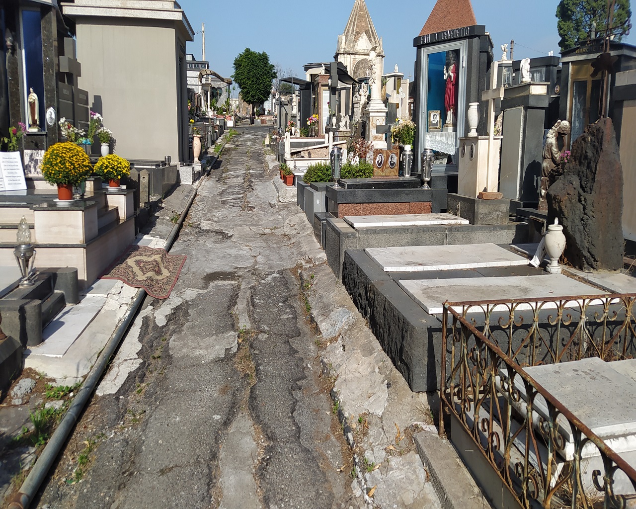 Commemorazione dei defunti, Cimitero di Catania nel degrado nonostante la pulizia – FOTO