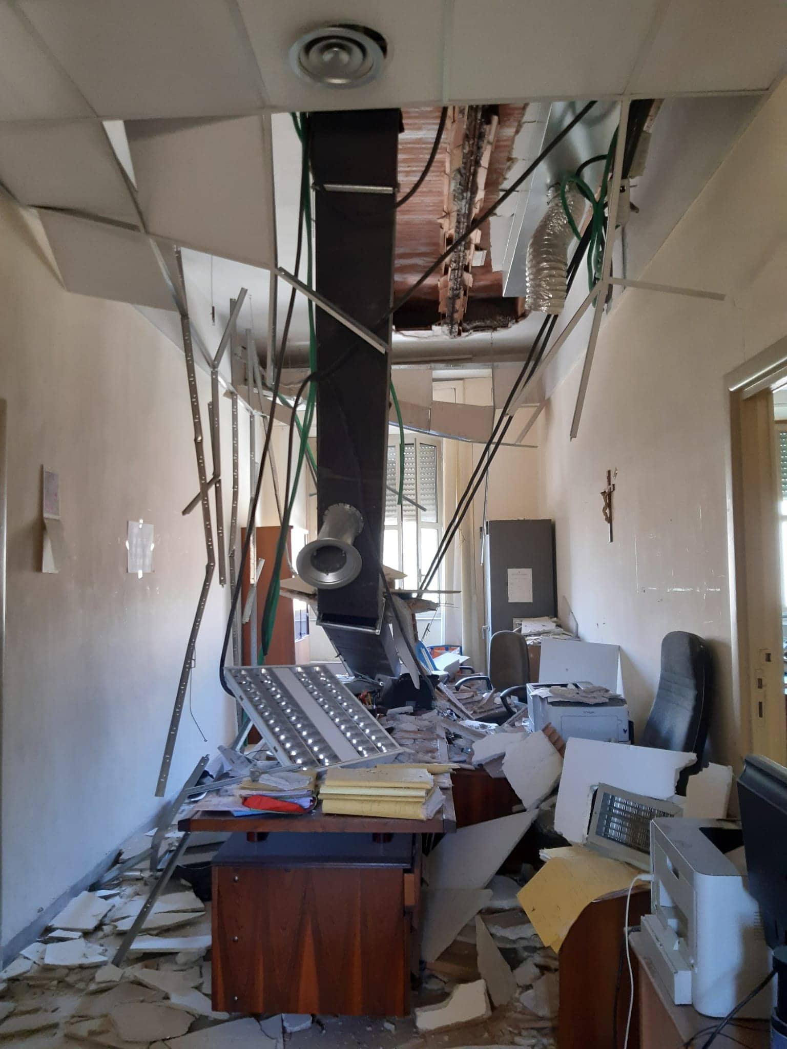 Crollo soffitto al Tribunale di Catania, rischi segnalati nove mesi fa – FOTO