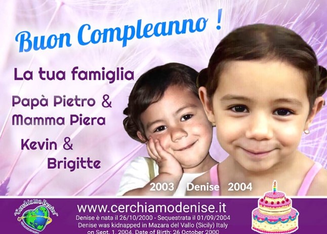 Denise Pipitone, oggi il 22esimo compleanno. Piera Maggio: “Auguri, ovunque tu sia”