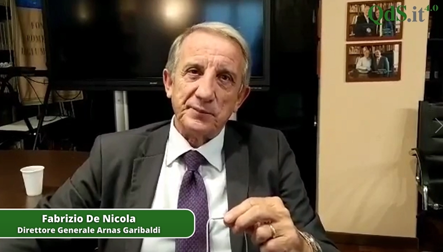 Sanità, il direttore generale dell’Arnas Garibaldi Fabrizio De Nicola ospite al QdS