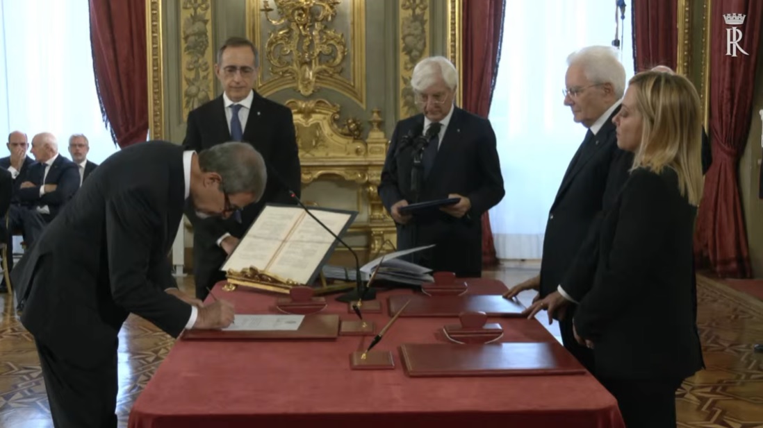 Galleria foto 'Nuovo Governo Meloni, premier e ministri giurano al Quirinale' - foto 1