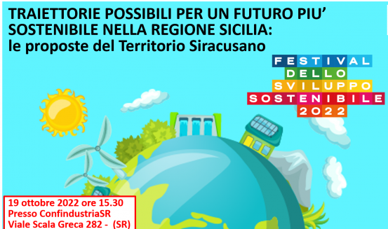 Traiettorie possibili per un futuro più sostenibile: il 19 ottobre a Confindustria Siracusa Traiettorie possibili per un futuro più sostenibile: il 19 ottobre a Confindustria Siracusa