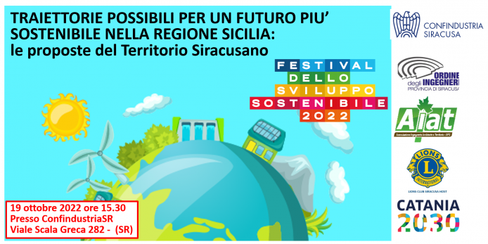 Traiettorie possibili per un futuro più sostenibile: il 19 ottobre a Confindustria Siracusa